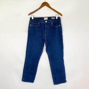 FRAME DENIM Adele Le High Straight Cropped Denim Jeans‎ 70s Inspired Size 31